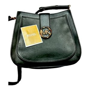 Michael Kors black leather tote